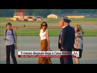 Cinco meses después, Melania se muda a la Casa Blanca