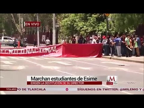 Con bloqueo, estudiantes y docentes piden destituir a director de ESIME