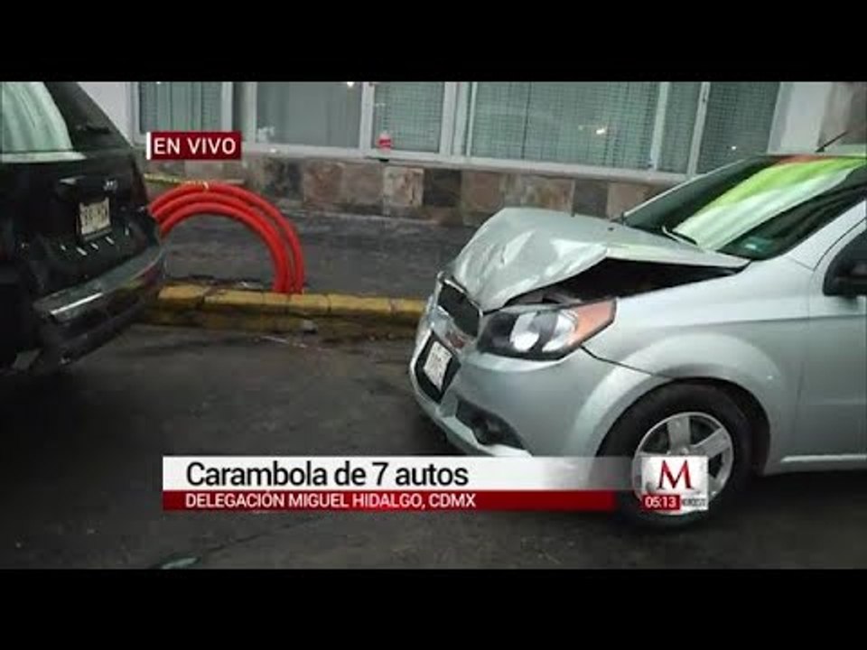 Carambola provoca caos vial en Viaducto