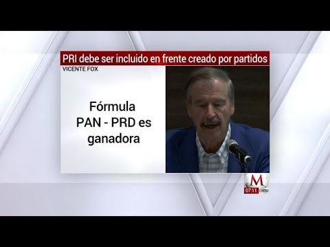 No hay que discriminar, hay que invitar al PRI a frente: Fox