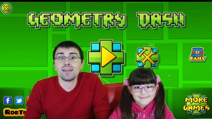 Мы прошли уровень в Geometry Dash! Это было сложно!