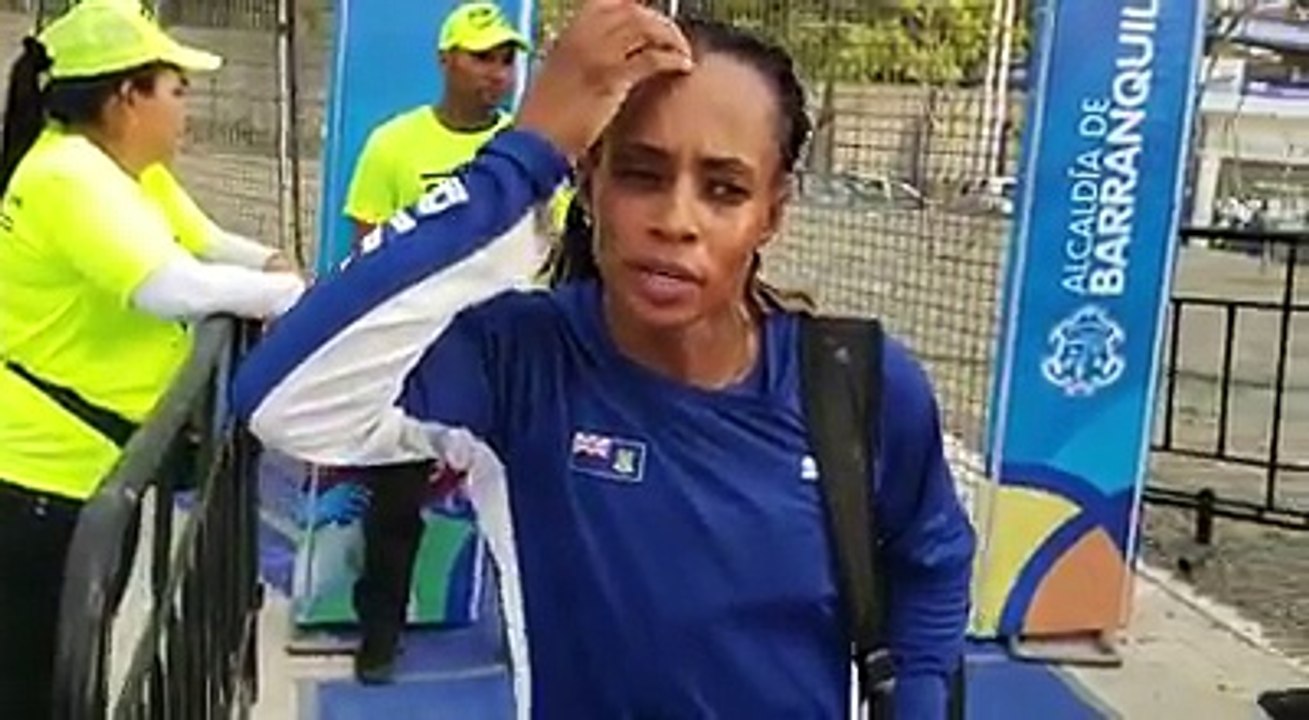 Hear what Tahesia Harrigan-Scott had to say after her 100m heats earlier this evening. She runs again in the semi finals at 9.45pm tonight BVI time