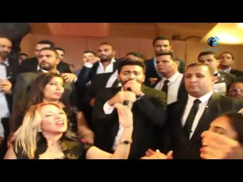 فرح المنتج محمد حامد | رقص المزز مع تامر حسني على أغنية لولا الهوى والمتحرشة تنظر لهم بحقد!