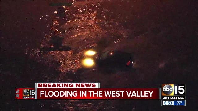 West Valley sees flooding after storm brings rain and hail