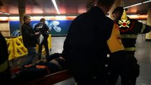 Escada rolante desaba em Roma