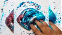 Satisfying Slime ASMR - Slime Pigments Mixing !!#8