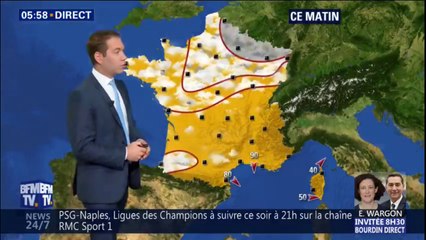 Météo : ciel chargé sur la moitié nord du pays ce mercredi