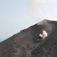 Incredible View of Volcano Eruption