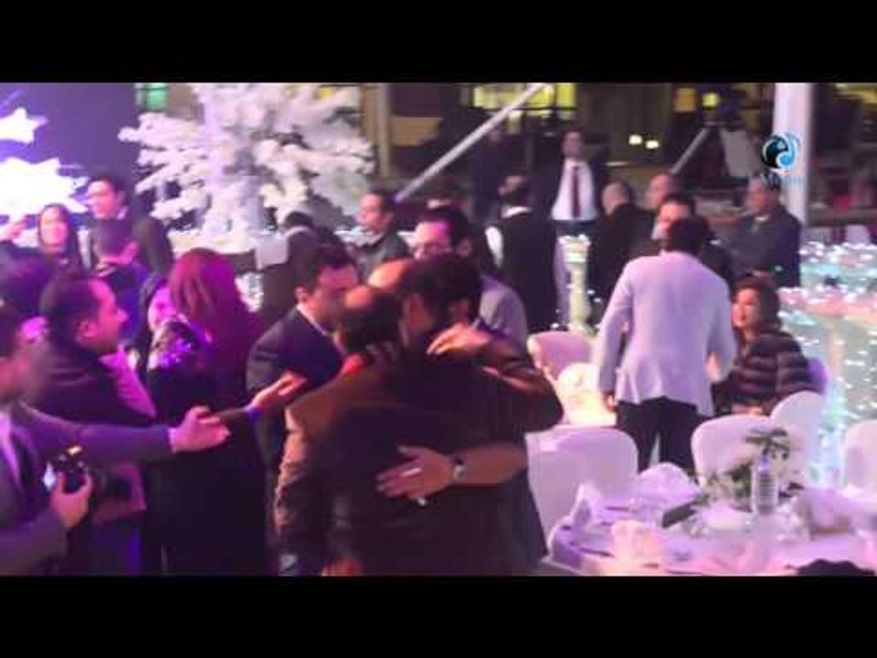 حفل النايل دراما | حوار جانبى بين أمير كرارة ودينا