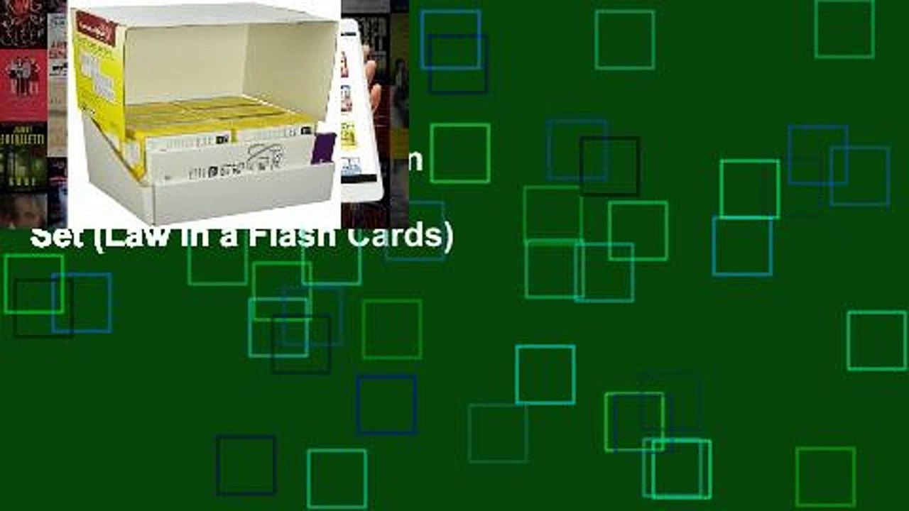 Review  Emanuel Law in a Flash: First Year Law Set (Law in a Flash Cards)