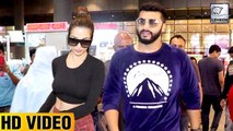 Malaika Arora And Arjun Kapoor Click Selfies With Fans At The Airport