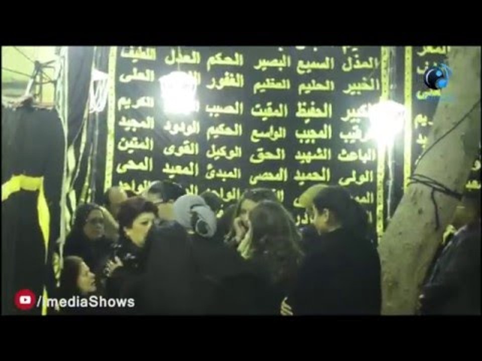 عزاء ممدوح عبد العليم | شاهد غادة عبد الرازق لحظة خروجها من العزاء برفقة عبير صبري وسط حماية مشددة