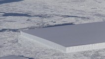 NASA has found a rectangular iceberg