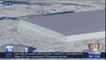 Cette image étonnante d'un iceberg parfaitement rectangulaire flottant dans l’Antarctique