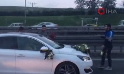 Korku dolu anlar! E-5'te bir anda ortaya çıktılar