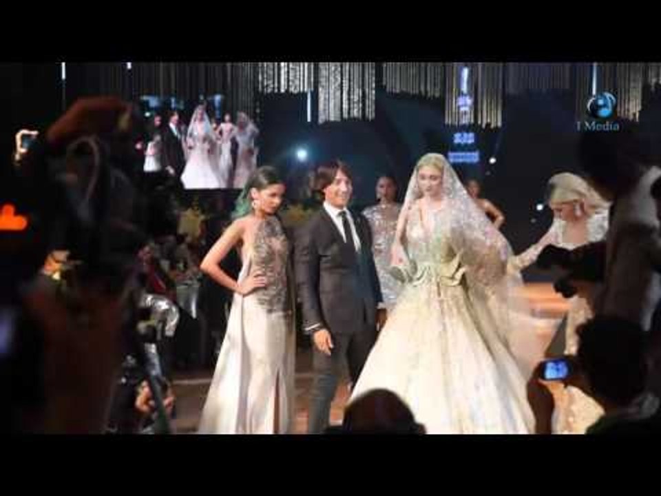 ديفيلية هاني البحيري | هاني البحيري و صورة مع 2 موديلز بفساتين الزفاف