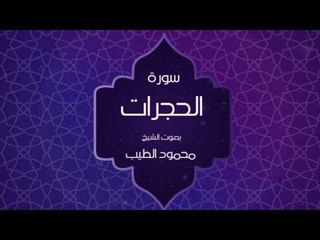 القران الكريم بصوت القارئ محمود الطيب - سورة الحجرات