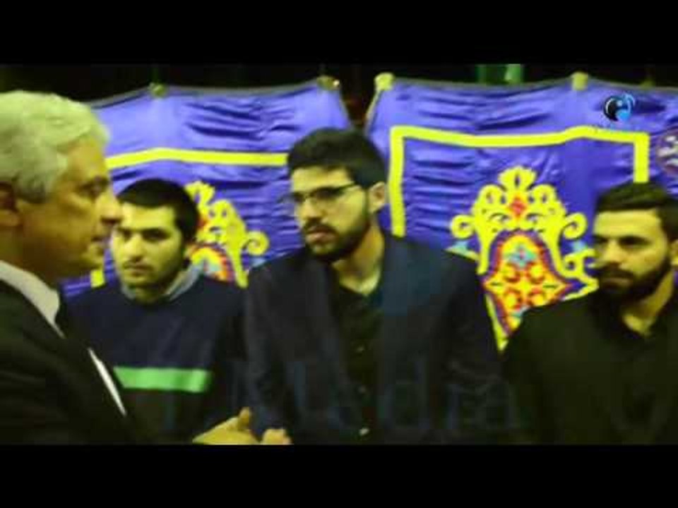 عزاء سيد زيان |  شاهد لحظة دخول الإعلامي "وائل الإبراشى" العزاء"