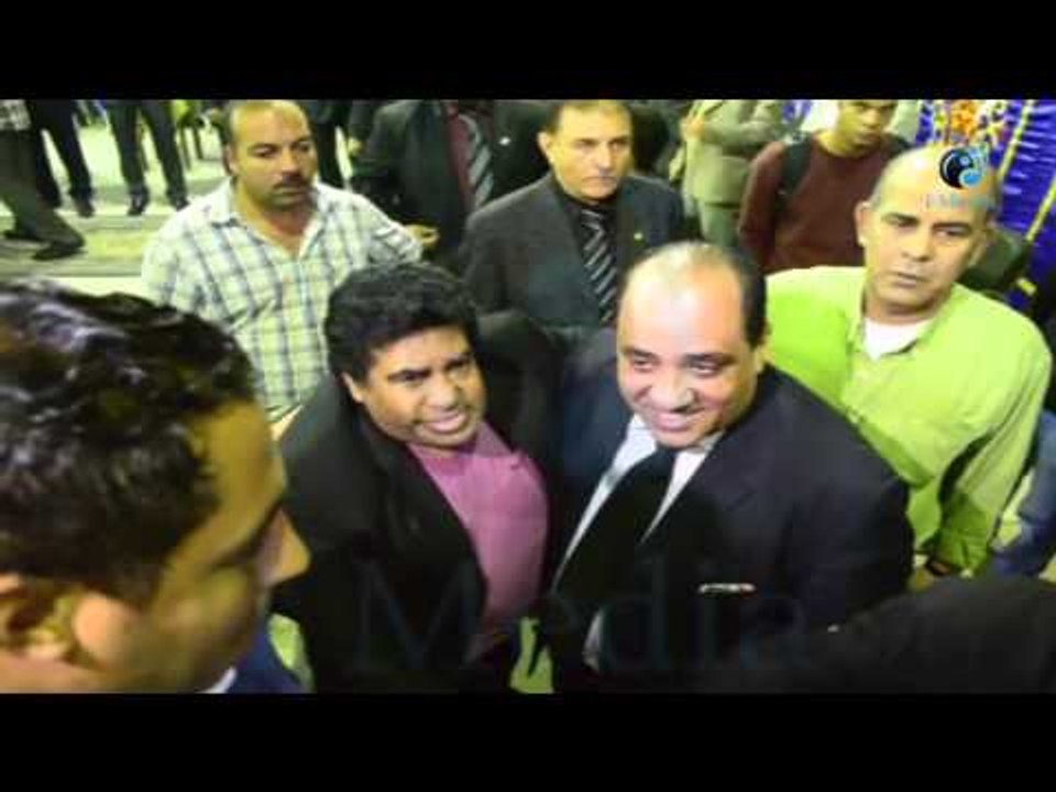 عزاء سيد زيان |  شاهد لحظة دخول أحمد عدوية للعزاء وسلامة على اقارب المرحوم