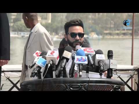 حفل موسوعة جينيس | أسمع كلمة تامر حسني بعد دخولة موسوعة جينيس للأرقام القياسية