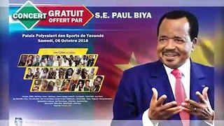 Il se tiendra un grand concert gratuit à Yaoundé ce samedi 6 octobre. Plus de 30 artistes réunis sur la même scène. Concert offert par le candidat Paul Biya.