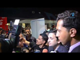 مؤتمر نيللى وشريهان |  شاهد كيف رد مصطفى خاطر على سؤال أحد الصحفيين!