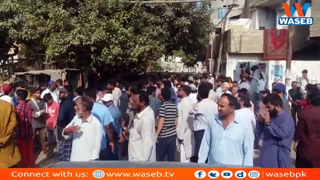 karachi : pakistan Quarters kay rehaishiyon kay khilaf police ka Operation
