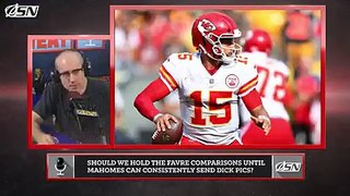 Let’s Avoid The Brett Favre Comparisons Until Patrick Mahomes Can Consistently Send Dick Pics To Reporters
