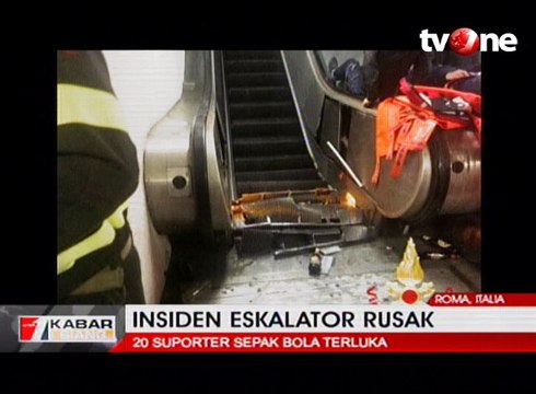 Insiden Eskalator Rusak, 20 Suporter Sepak Bola Terluka