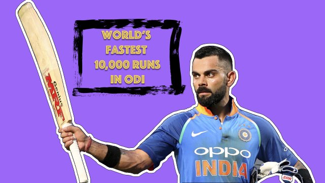 Virat Kohli becomes fastest cricketer to score 10k ODI runs