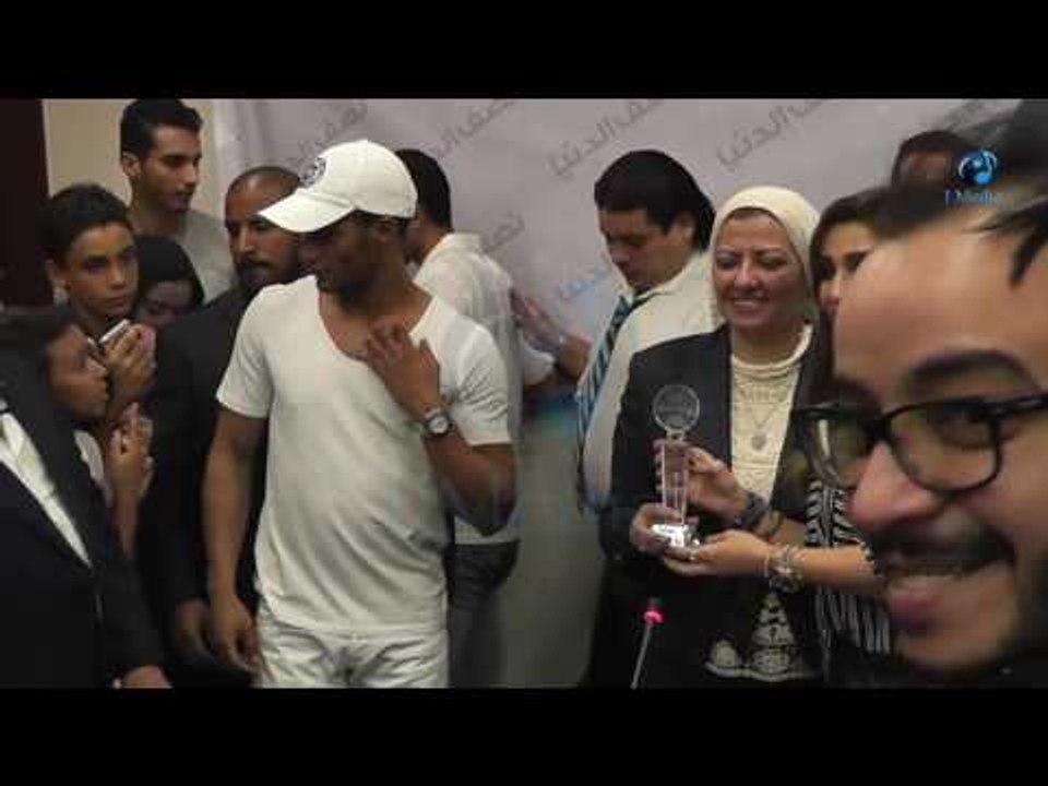 ندوة مجلة "نصف الدنيا" لمسرحية أهلا رمضان | موقف طريف جداً مع روجينا شوف رد فعلها!