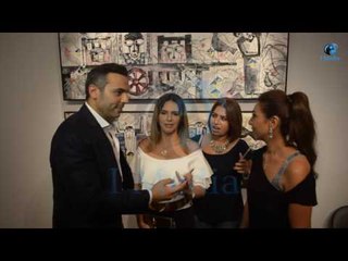 أفتتاح جاليري الممثل أحمد فريد | شاهد الفنانة دنيا لأول مرة بفستان محتشم!