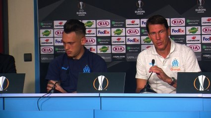 Rudi Garcia en conf de presse avant OM-Lazio