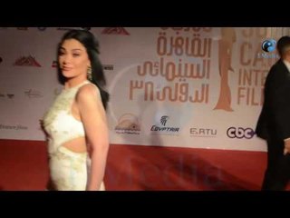ختام مهرجان القاهرة السينمائي | شاهد الفنانة صبا مبارك على Red carpet !