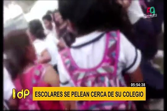 Iquitos: alumnas se pelean a la salida del colegio por el amor de un compañero de aula