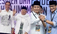 Litbang Kompas: Jokowi-Ma'ruf 52,6%, Prabowo-Sandi 32,7%