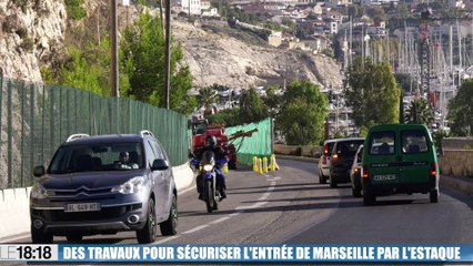 Des travaux pour sécuriser l'entrée de Marseille par l'Estaque