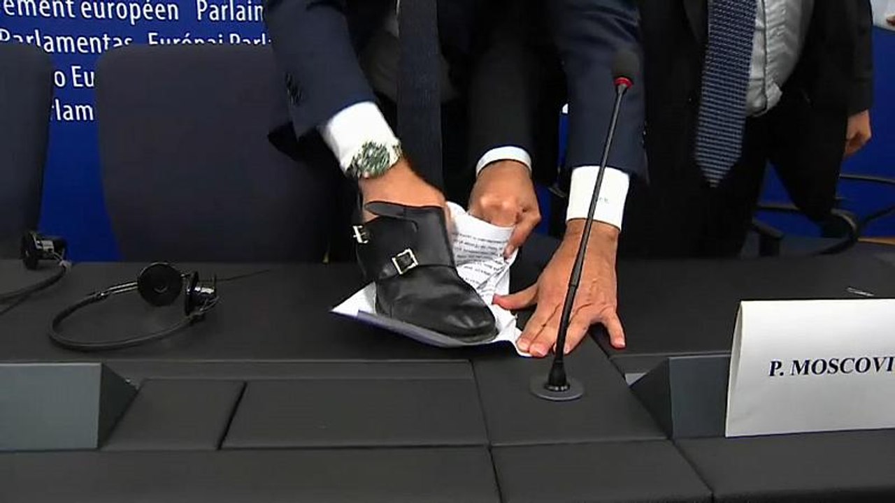 Moscovici warnt nach italienischem 'Schuh-Protest' vor Faschismus