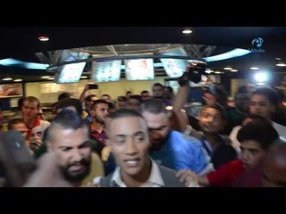 عرض خاص فيلم جواب اعتقال | فرحه هيستريا  لمحمد  رمضان فى العرض