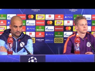 Pep Guardiola & Oleksandr Zinchenko Pre-Match Press Conference - Shakhtar Donetsk v Manchester City