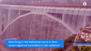 Bizar verschijnsel op Italiaanse brug