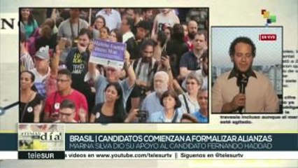 Temas del Día: Brasil: Candidatos formalizan alianzas
