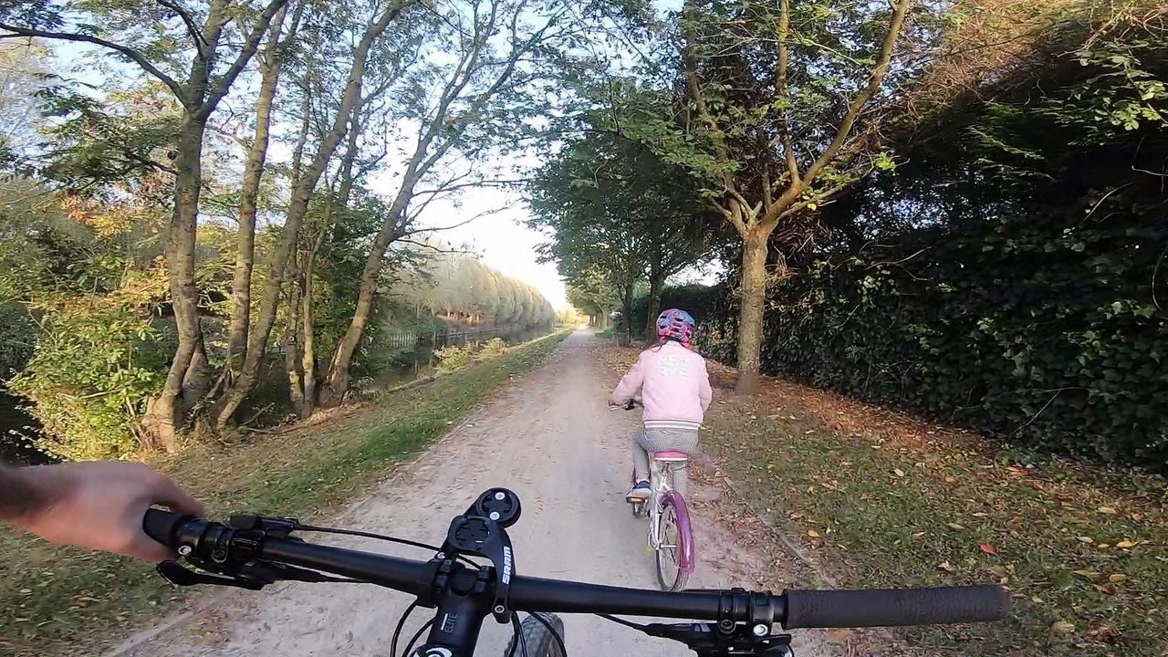 Vélo avec les filles