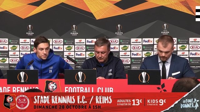 Europa League. Stade Rennais F.C. / Kiev : Conférence de presse (4)