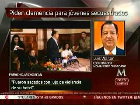 Entrevista Luis Walton sobre jóvenes desaparecidos en Michoacán