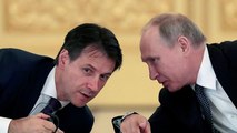 Giuseppe Conte estrecha relaciones con Rusia, en su visita a Moscú