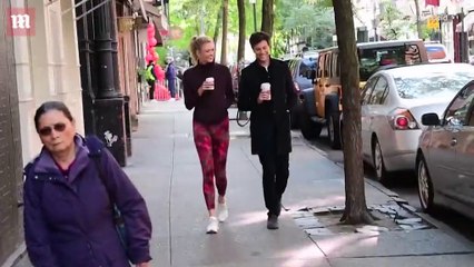 Newlyweds Karlie Kloss & Joshua Kushner grab coffee together