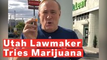 Utah Lawmaker Tries Marijuana For The First Time On Video