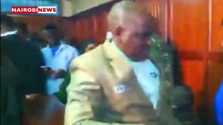 Dennis Itumbi chats with Jacque Maribe in court