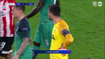 Hugo Lloris red card vs PSV!